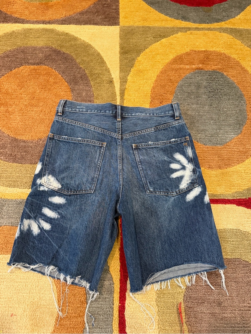 Madewell The Essex Long Baggy Short 9” Denim Jean Shorts Size 26 Waist - Picture 5 of 5